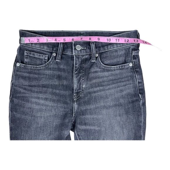 Banana Republic Womens Black High Rise Slim Denim Jeans Size 26 P Stretch EUC - Picture 3 of 6